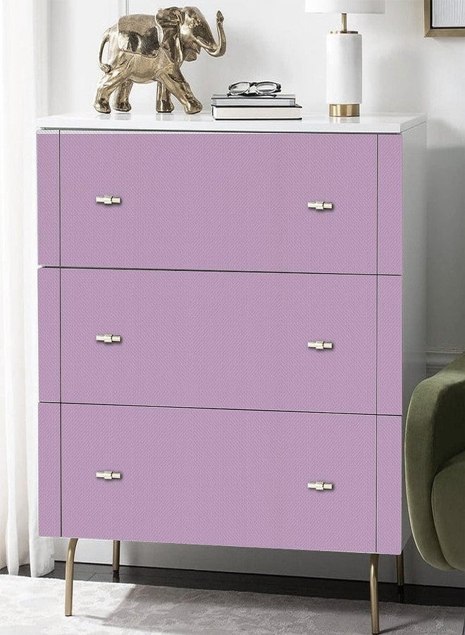 ELTON Textured Solid Color Plain Wallpaper Self Adhesive Waterproof Embossed Wallpaper for Wall Livingroom Bedroom Furniture Table top, Kitcken Almirah & Doors (Lilac, 45 x 300 Cms) - Image 3